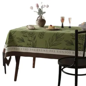 French Vintage Style Waterproof Oil Proof Rectangular Table Mat Light Luxury High End Custom PVC Tablecloth 0.4mm