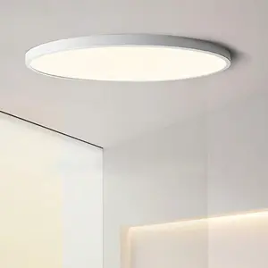 23cm Round Ceiling Light Lamp Full Spectrum Eye Protection Ceilings Light Panels Warm Light Iron For Childrens Room Sleeping Night Lamps Living Room Kitchen Island Bedroomv Dining Room Hallway Lamp