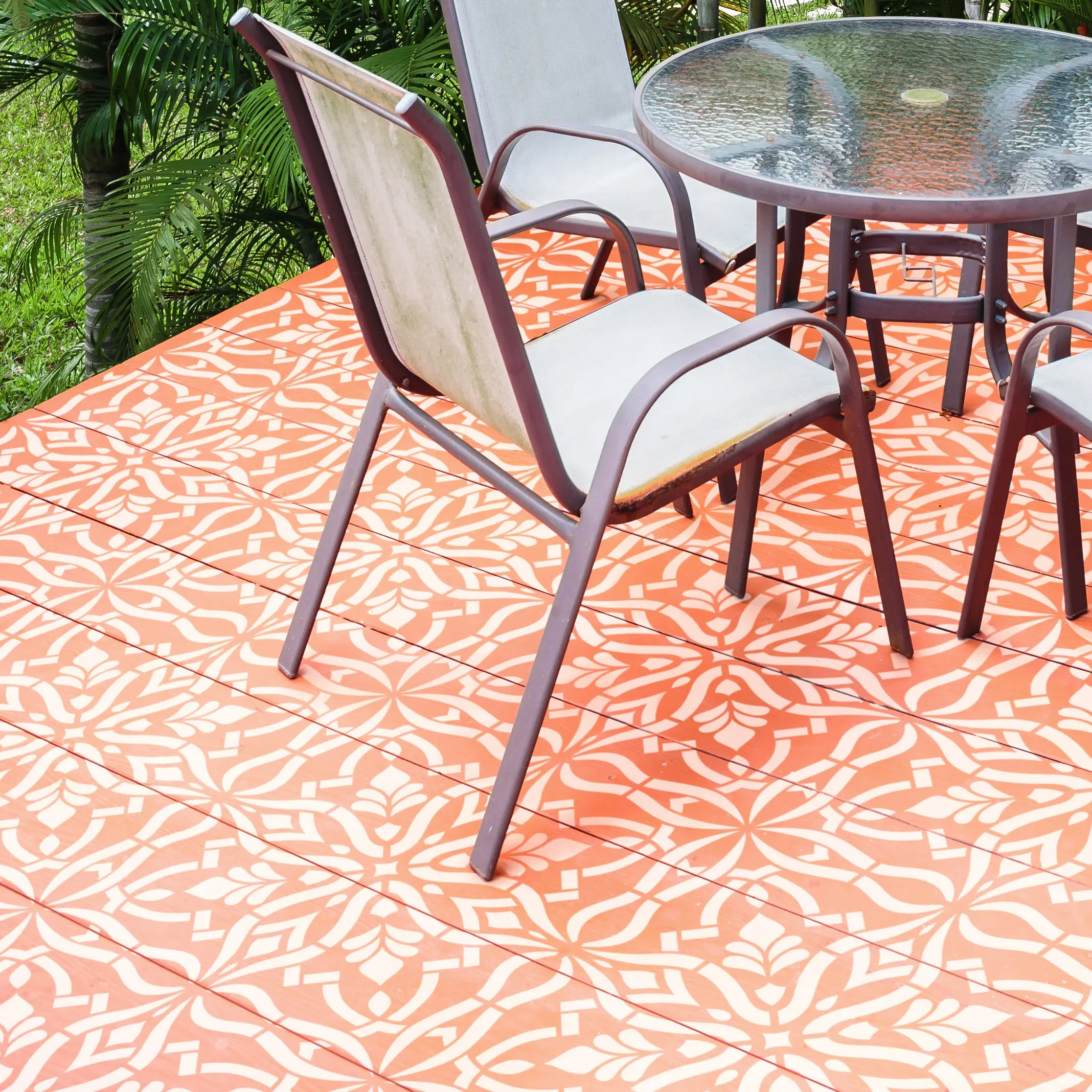 JUPITER- Large Stencil For Floor- Concrete Patio Stencil For Painting- Wood Floor Stencil- Tile Painting Stencil- Wall Painting Stencils