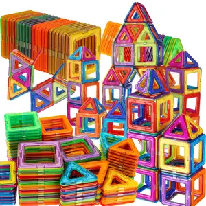 Random Color Tile Building Block Toy, Creative Magnetic Blocks, 1 Set Tiles Building Blocks Set, STEM Toys Gifts for Kids