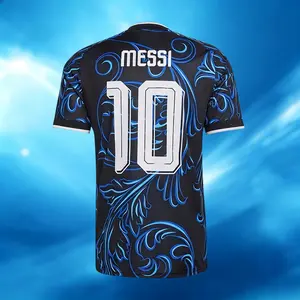 10# Messi 2026 Argentina Away Blue Short And Long Sleeve Soccer Jersey