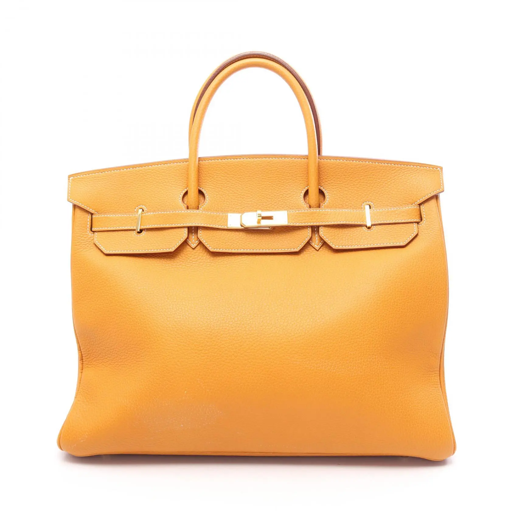 Pre-owned HERMÈS Calfskin Shoulder Bags Hermes Birkin40 Togo Handbag