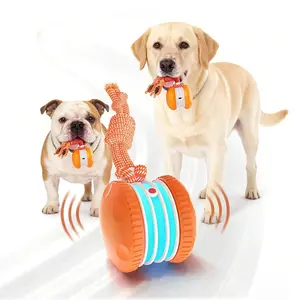 Interactive  Ball – Random Moving Electric Toy with Rope for Small, Medium & Large  |  Fun & Boredom Relief motion-activated dog stimulation toy