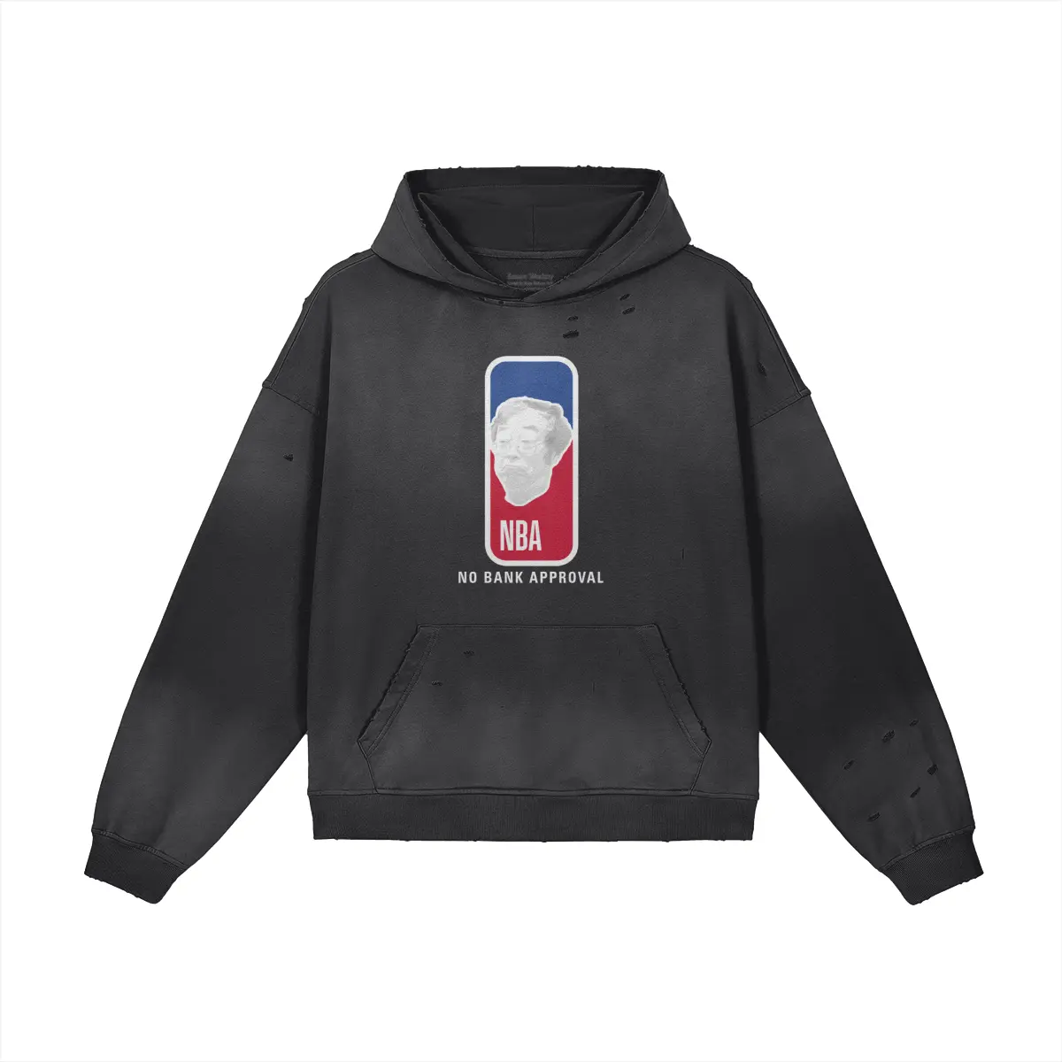 Satoshi "No Bank Approval" SuperDistressed Hoodie