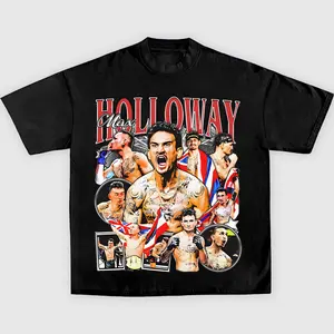 MAX HOLLOWAY TEE, Boxing T-shirt, Boxer Tee, Sports Shirt, Athletic Tee, Workout T-shirt, Gift for Him Hoodie Sweatshirt Menswear Streetwear