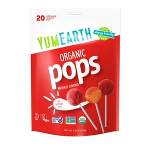 YumEarth Organic Pops, Assorted Flavors, 20 Pops, 4.3 oz (124 g)