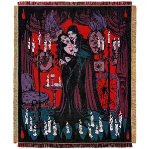 Love Bite - Vampire Romance Woven Blanket