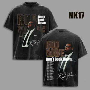 Rod Wave 'Don't Look Down Tour 2026' Tour Date Graphic 100% Cotton T-Shirt, Rod Wave Fan Graphic Tee, Dont Look Down Merch Streetwear Graphic Shirt, Gift for rap fans