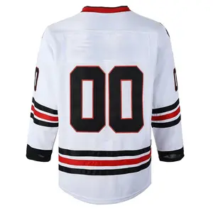 Men's Hockey Jersey #00 Sewing Embroidery Loose V-neck Christmas Style Movie Sportswear Big Size Outdoor Classic Streetwear Ice Hockey Training Competition Long Sleeved Pullover S-3XL Halloween Christmas Gift 1989
