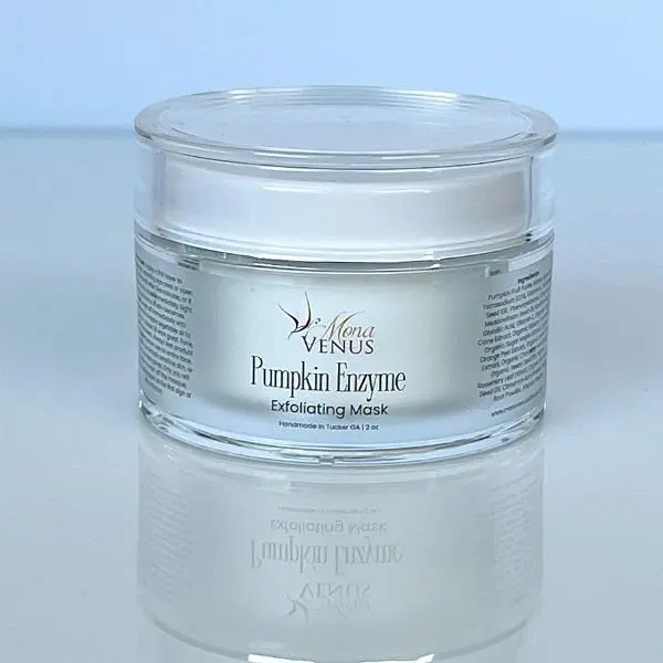 Mona Venus Skin Care Pumpkin Enzyme Exfoliating Mask Organic Hydrating & Nourishing for Sensitive Skin Reduces Oily Appearance Smooth & Smoother