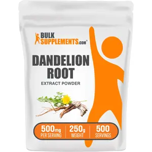 BulkSupplements - Dandelion Root Extract Powder - Immune - Liver Health - 250g - 500mg per Serving