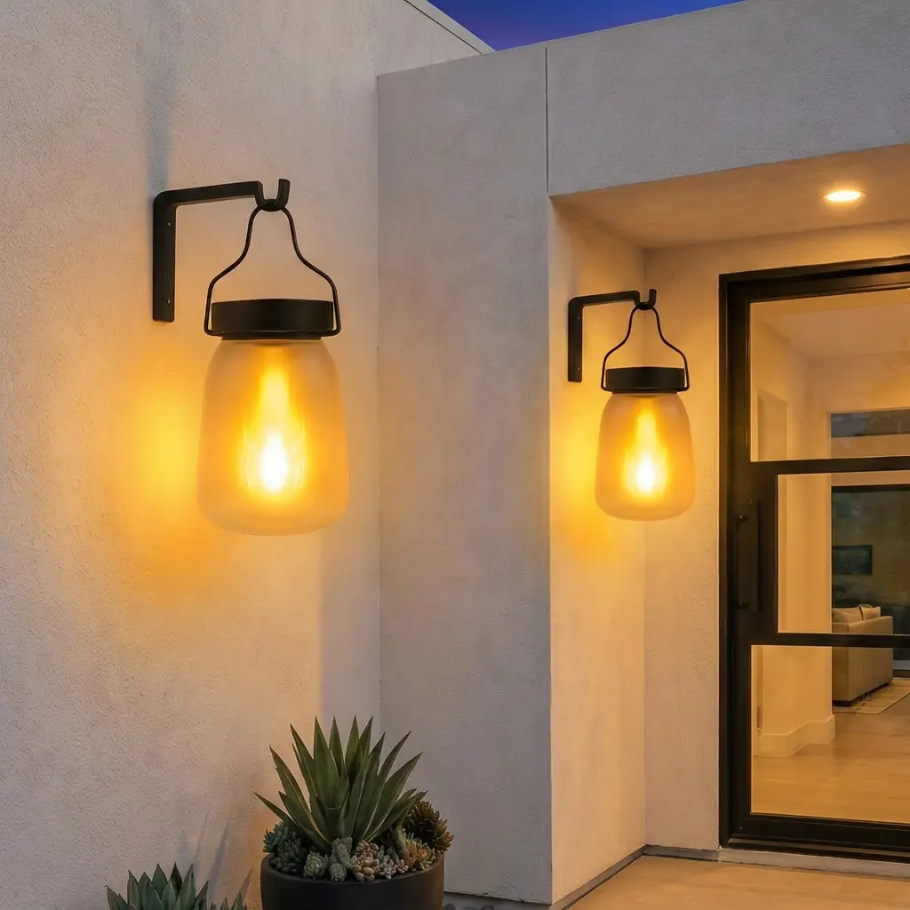 New Gen2 Solar Lantern Outdoor Lights – Flickering Flame Effect for Garden, Solar + USB Dual Charging, IP65 Waterproof, Perfect for Balcony, Patio, Yard.#summervibes summergarden#SummerWins #DealsForYouDays