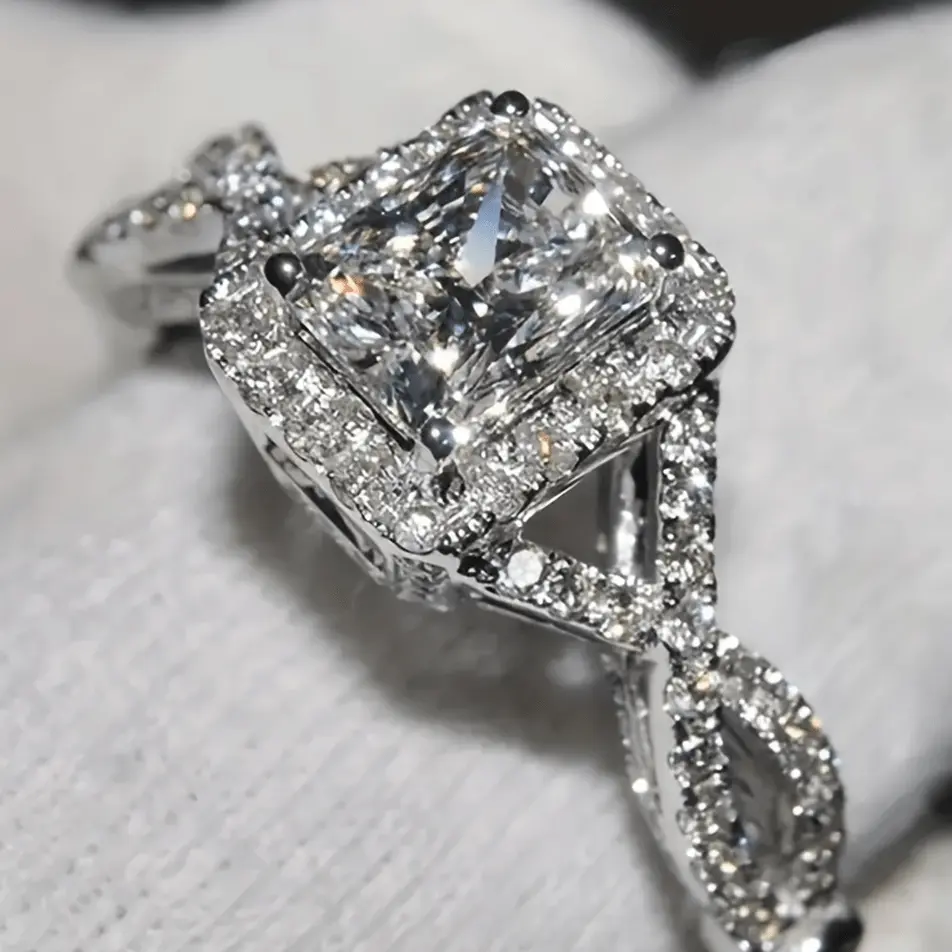 1pc Fashion And Delicate Cubic Zirconia Ring, Perfect As A Gift For Birthdays Or Any Special Occasion