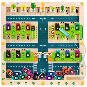 Alphabet Maze,Montessori Fine MotorSkills Toys for Boys and Girls, EducationalToys ,Sensory Toys Valentines Day Giftsfor kids