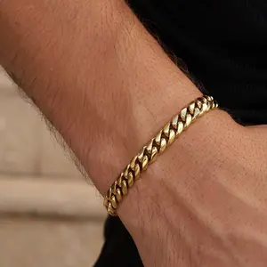 GLD Miami Cuban Link Bracelet - 8mm 14k Yellow Gold Plated | Bold Maximalist Jewelry - Lifetime Guarantee - Perfect Gift