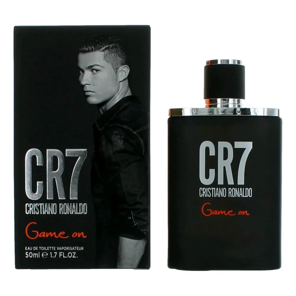 Men's CR7 Game On by Cristiano Ronaldo Modern Fragrance - 1.7 oz (50ml) 1 to 1.9 fl oz EDT Spray, Bold Aroma