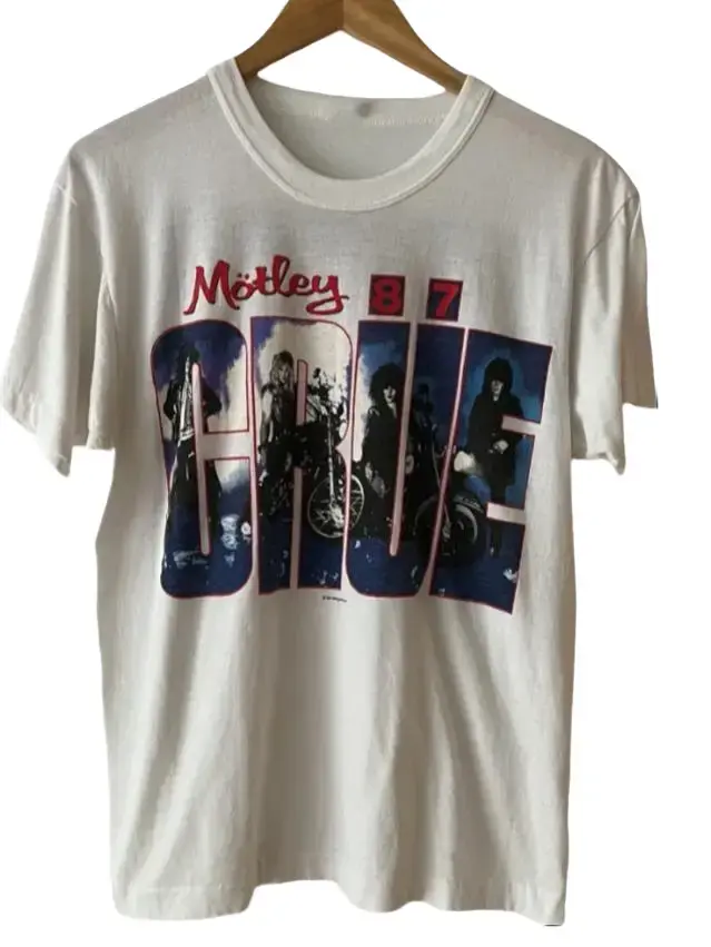 1987 Motley Crue Girls Girls Girls World Tour Vintage Tee Shirt S-5XL
