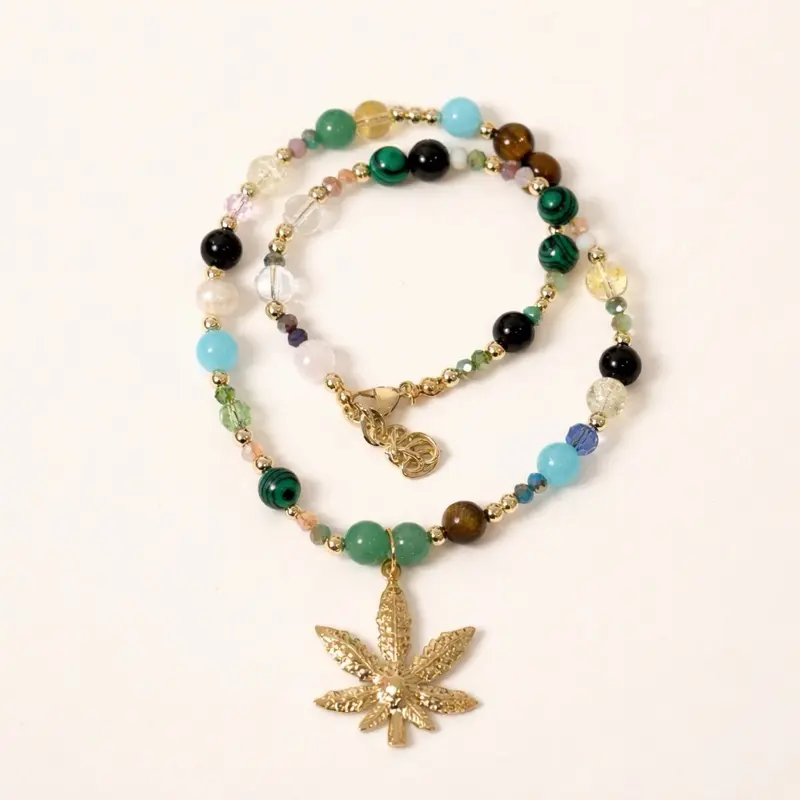 Mary colors necklace handmade