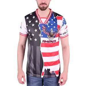 Unisex Patriotic USA & State-Themed Soccer Jersey – Representing Each State and USA Flag Shirt for Men & Women