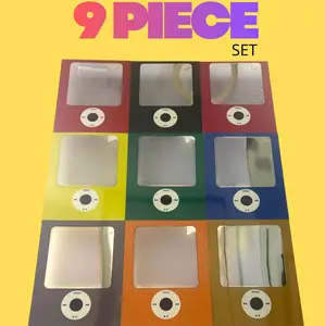 9 Piece iPod Nano Inspired Mirror Metal Wall Set