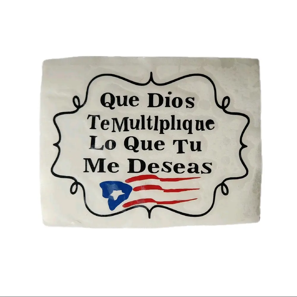 stickers para carros que dios te multiplique lo que tu me deseas
