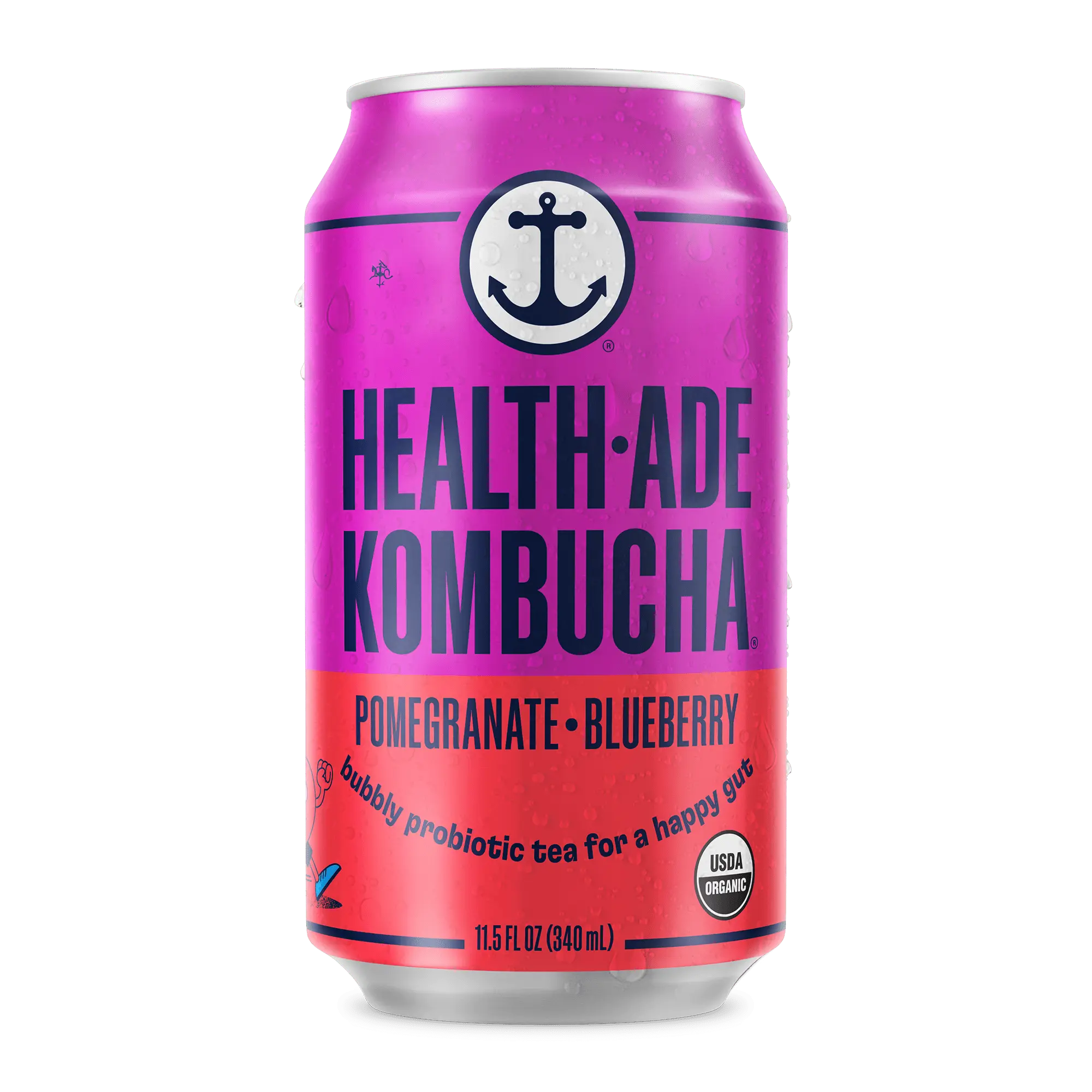 Pomegranate Blueberry Kombucha in cans