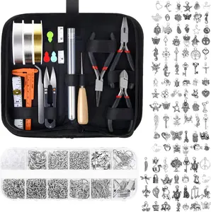 Making Kit with Tools, Wires, Charms and Findings for  Making and Repair