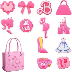 12pcs Charms for Bag, PVC Beach Charms for Totes, Insert Decorative for Handbag Beach Tote