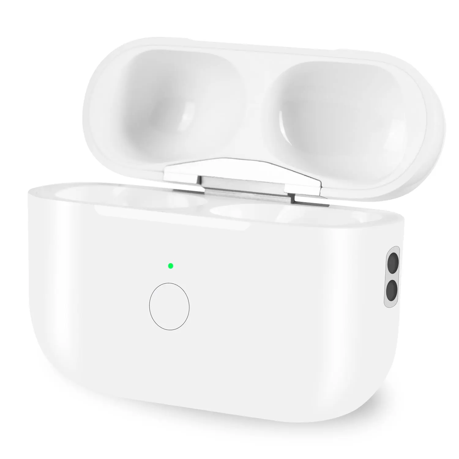Portable Chargeable Electronic Wireless Airpods Pro Replacement Case - 660 mAh, 20-Min Quick Charging, Compact Lightweight, Sync & Cable Compatible, Pairing Button for 1st-2nd Gen (No Earbuds)
