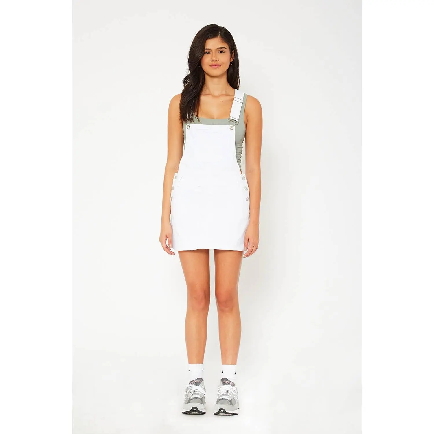 MONKEY RIDE JEANS - Skirt overall in white