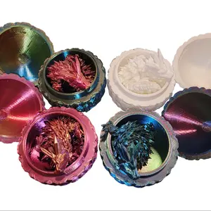 Vibrant 3D Printed Dragon Eggs - Enchanting 13-inch Crystal Dragon Companion