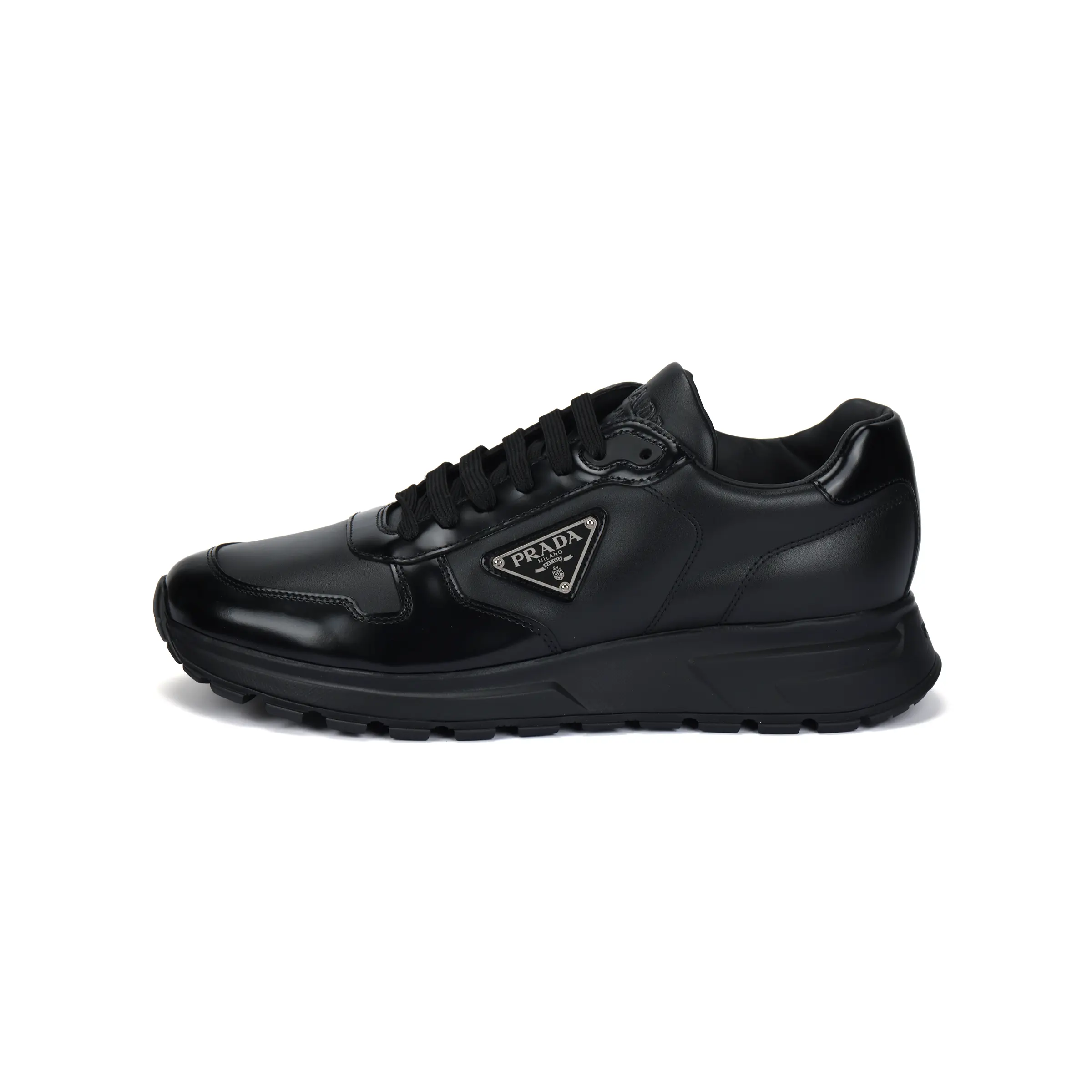 Prada Prax 01 Triangle Logo Low-Top Men's Casual Footwear - Sneaker, Trainer for Daily Wear