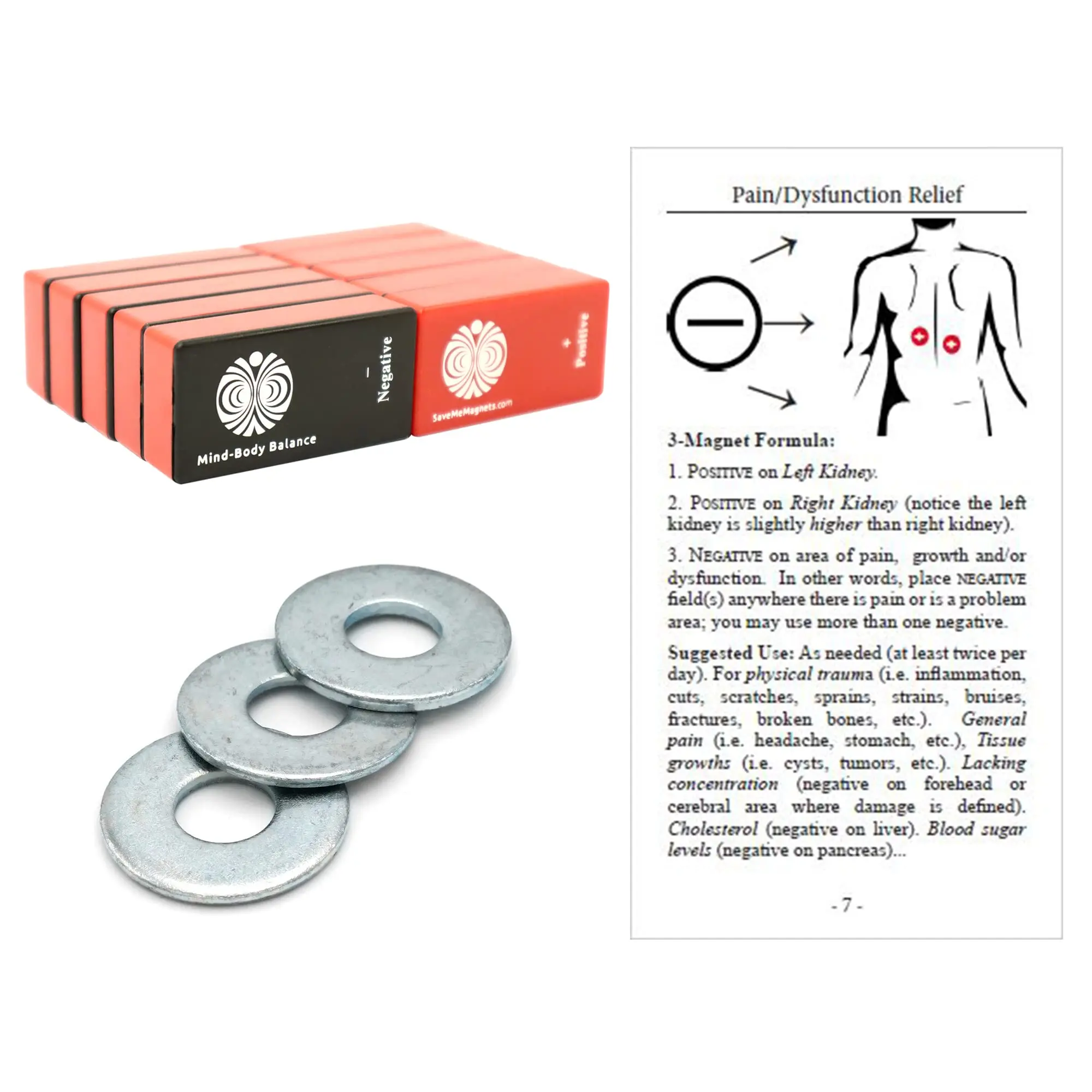 SaveMeMagnets - Biomagnetism Wellness Kit | 10 Therapeutic-Grade Magnets & Illustrated Guide | DIY Magnet Self-Care for Wellness & Balance | Magnetic Tools for Energy, Alignment & Recalibration