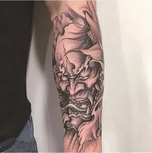 Cool Cursive English Herbal Tattoo Stickers, Juice Ink, Waterproof, Long-Lasting, Non-Reflective, Men's Forearm Traditional Sensitive Realistic Temporarytattoo