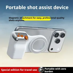Professional Magnetic Phone Grip with Dslr Style Handle, Ergonomic Design for iPhone & Android, Stable Assistant Camera Accessory, Selfie Phone Holder