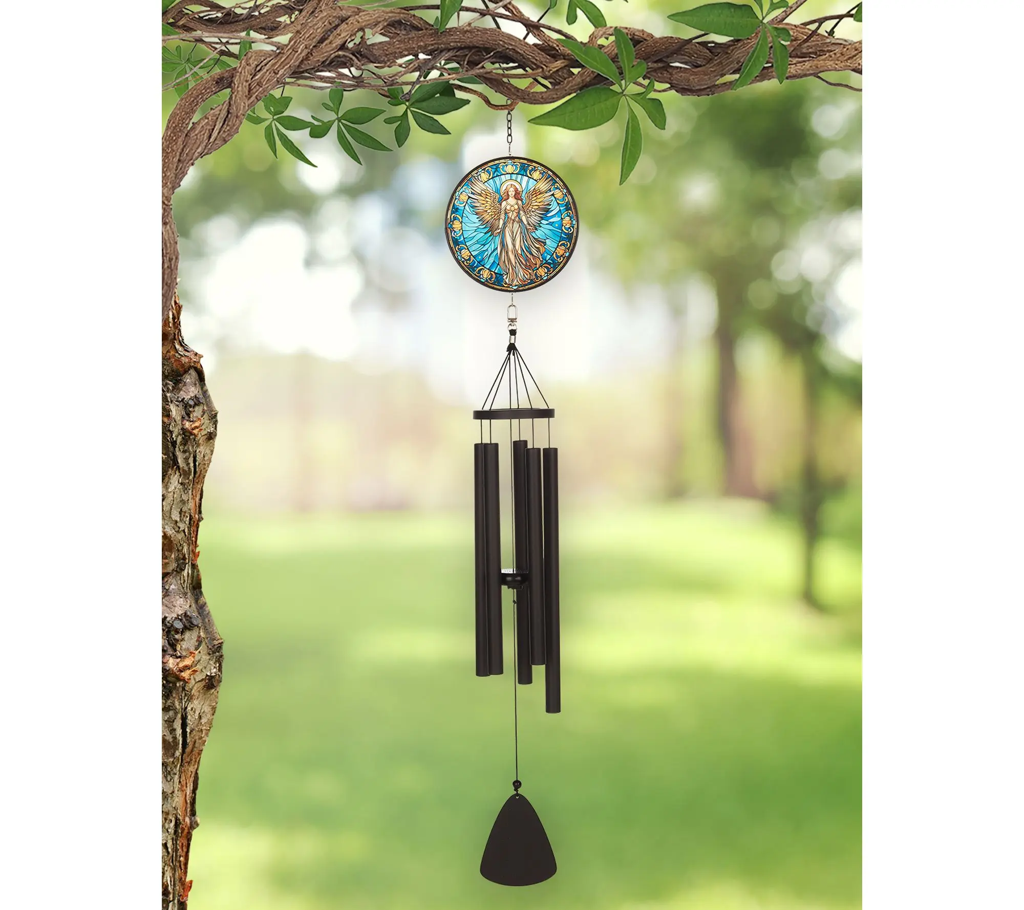 Sunset Vista Designs 40" Stain Glass Wind Chime