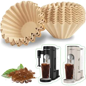 Disposable Coffee Filters for  PB051 PB041 Pods and Grounds Single Serve Coffee Maker, 150 count Coffee Paper Filter for  Coffee Maker, Unbleached