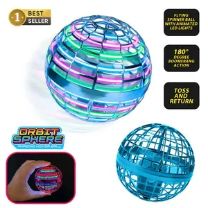 World Tech Toys Orbit Sphere Amazing Hover Ball with Smart Motion Sensor Control 180° Boomerang Action Hover Design & Bright LED Lights for Kids & Adults