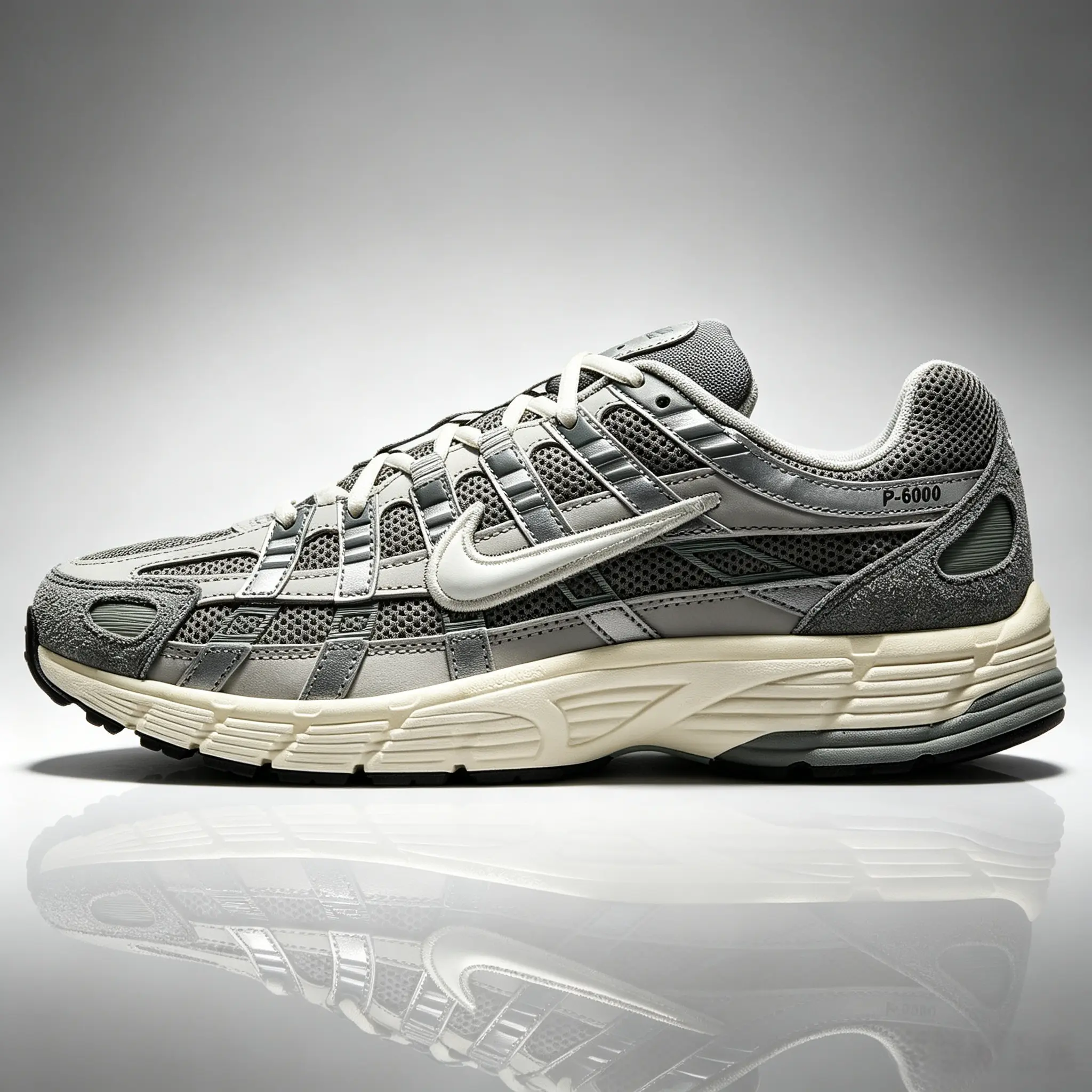 Men's Nike P-6000 Training & Gym Shoes - Flat Pewter Style, Model FN7509-029