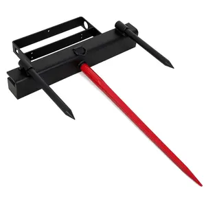 GARVEE Hay Spear Attachments: Versatile 39" and 49" Options with 4000lbs Capacity for Efficient Hay Handling and Bale Transport on Skid Steer Loaders and Tractors, Quick Attach for Bobcat Tractors.
