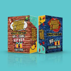 Lyrically Correct Music Trivia Game-The DUO Bundle Pack Card Game