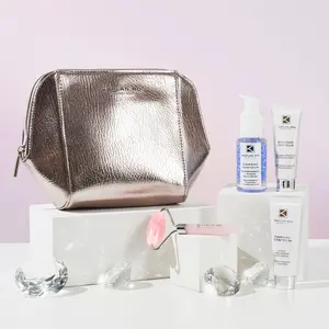 KAPLAN MD SKINCARE Diamond Contour 5-piece Discovery Kit - Smooth Anti Aging Applicator with Organic Radiant Polish & Hydrate Daily Facial Firming - $175 Value - Faux, Cosmetic Smoother