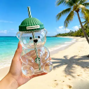 Limited Edition 2026 Starbucks Barista Bear Glass Cup Gift Ideal for Barista Lovers Starbuck coffee