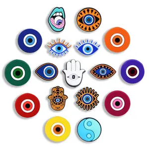 Elvin Eyes Shoe Charms 17PCS PVC Clog Pins Accessories Party Favors Birthday Gifts Holidays Decoration for Boys Women Girls