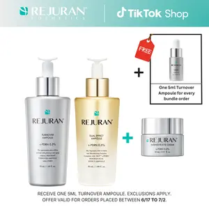 REJURAN Turnover Ampoule 50ml & Dual Effect Ampoule 50ml Bundle with Eye Cream