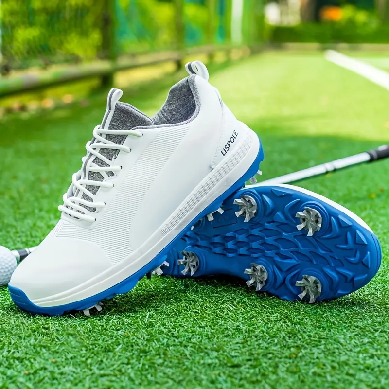 Professional Athletic Golf Shoes - 1 Pair Sports Shoe with Rubber Slip-Spikes, Necessary Grip for Sports & Outdoor Activities