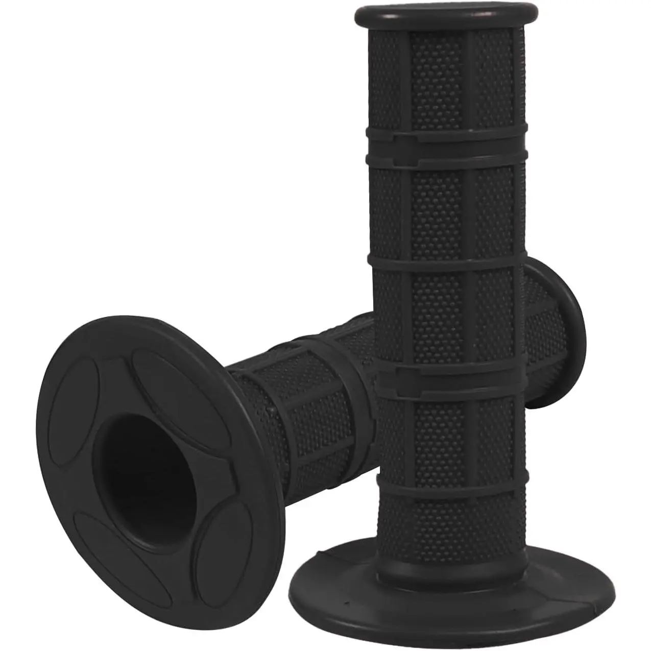 Durable Ergonomic Motorcycle Handlebar Grips, 2PCS Waffle Pattern Soft Rubber, Universal 7/8" & 1" Non-Slip for Dirt Bike, ATV, Engineered, Scooter Accessories, Scooters, Off-Roading, Slip-On Install, Universal Size, Off-Road Riding, Waffle Texture, Styli