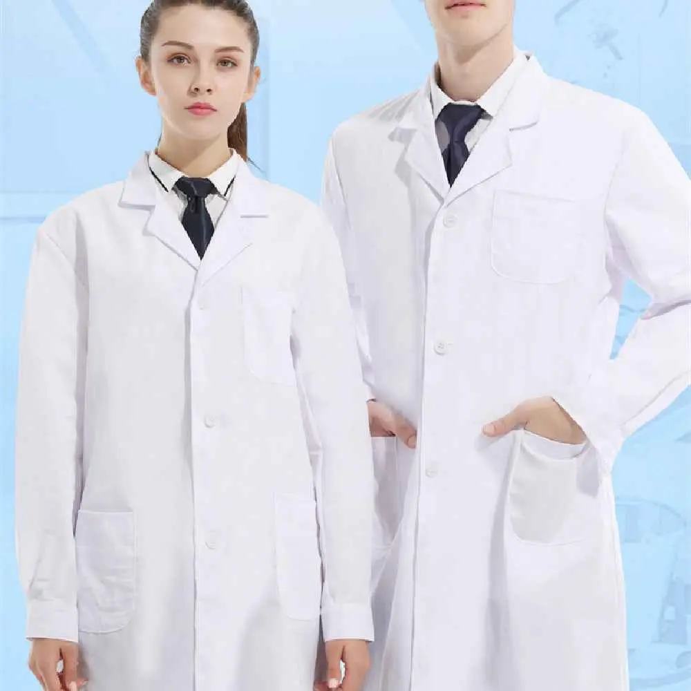 Professional Medical Lab Coat | Men's & Women's White Doctor Coat | Long & Short Sleeve Options