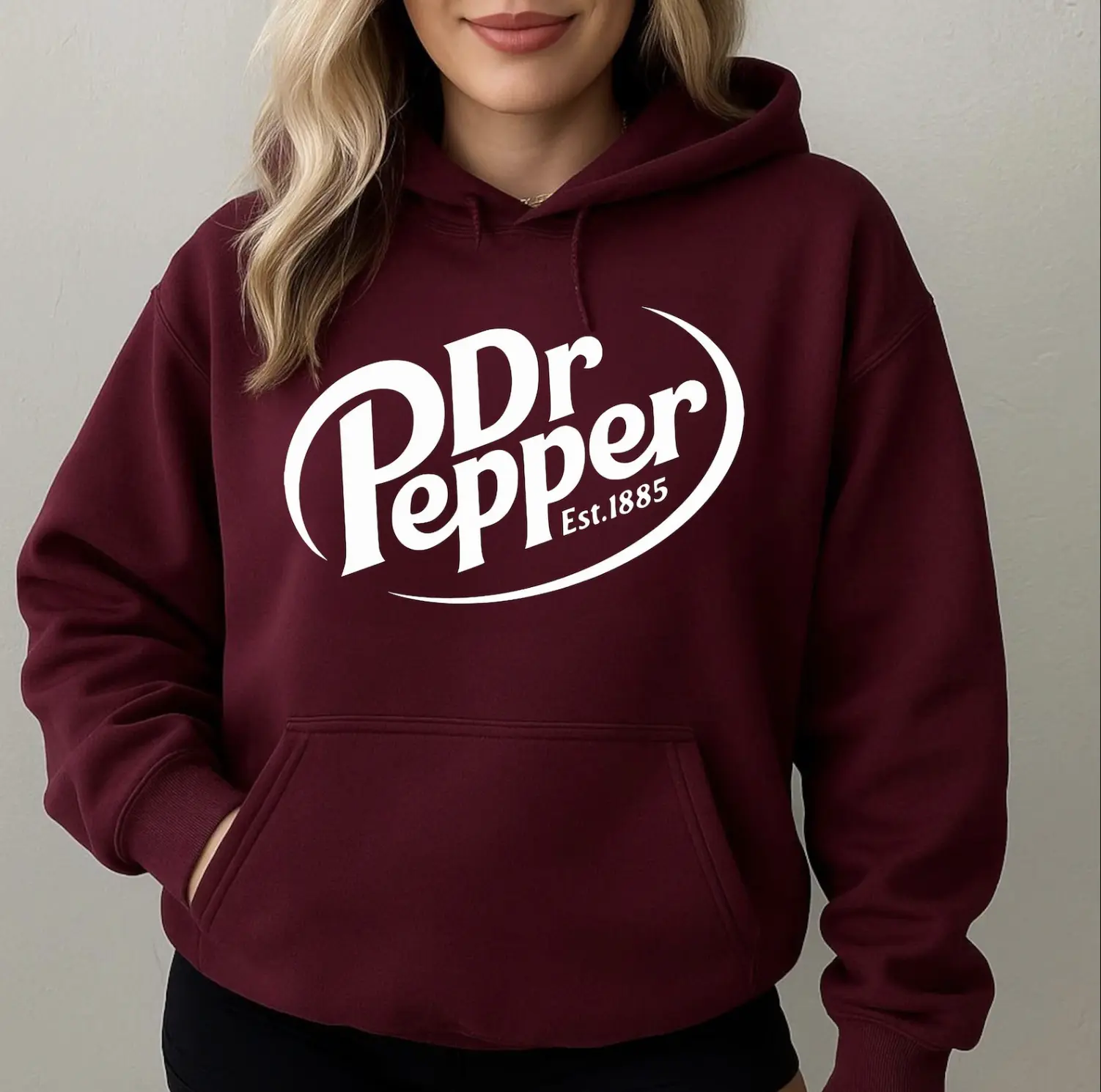 Retro 1885 Vintage Soda Pullover Unisex Hoodie - Sweater - T-shirt, Soda Gifts for Dr Pepper Lovers