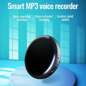 Portable Magnetic Audio Recorder, Small-Sized Voice-Activated Digital Recording Device for Daily Use